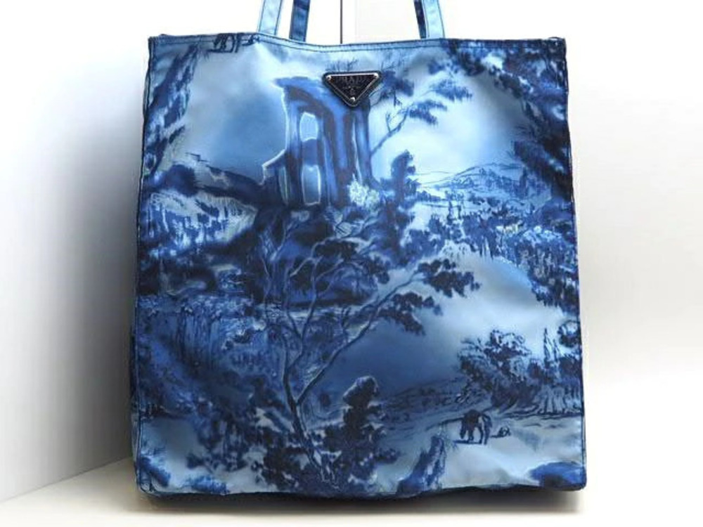 Prada tote bag blue